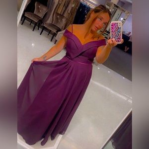 Plum dress/gown